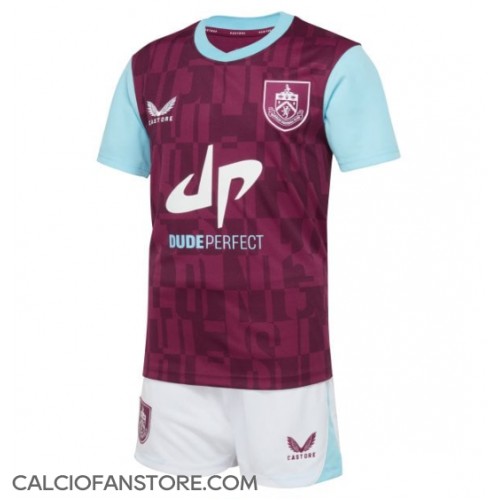 Maglia Calcio Burnley Prima Divisa Bambino 2024-25 Manica Corta (+ pantaloncini)